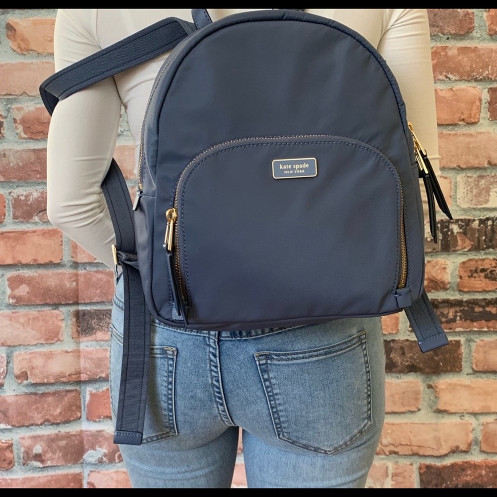 Kate Spade Dawn Blue MEDIUM nylon Backpack